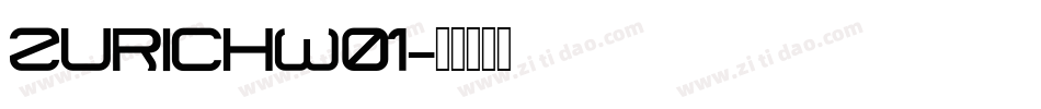 ZurichW01字体转换