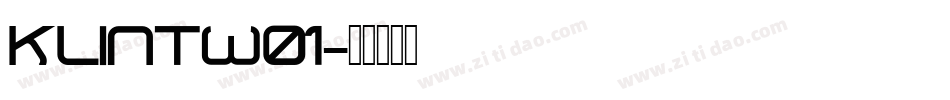 klintw01字体转换
