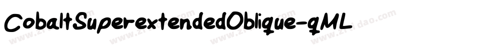 CobaltSuperextendedOblique-qMLq字体转换