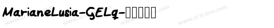 MarianeLusia-GELq字体转换