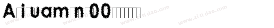 Aliquam-nX00字体转换