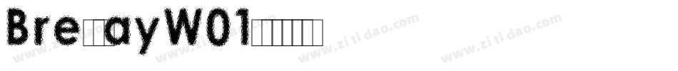 BressayW01字体转换