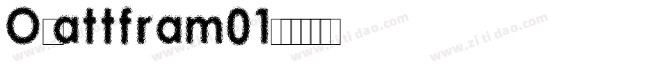 Opattfram01字体转换