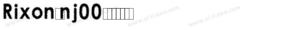 Rixon-nj00字体转换