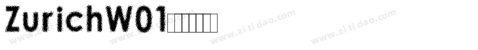 ZurichW01字体转换
