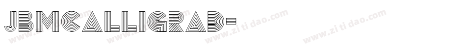 JBMCalligrad字体转换