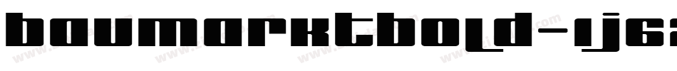 BaumarktBold-1j62字体转换