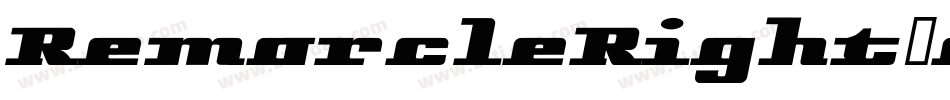 RemarcleRight-1XjB字体转换