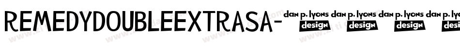 RemedyDoubleExtrasA字体转换
