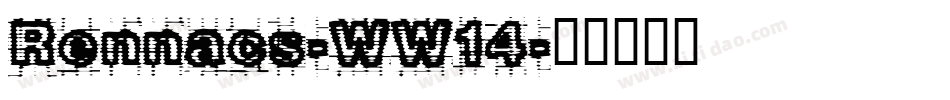 Rennacs-WW14字体转换
