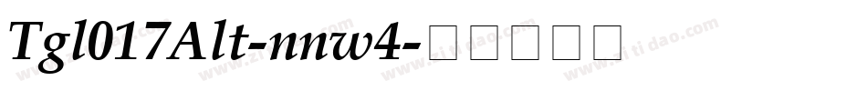 Tgl017Alt-nnw4字体转换