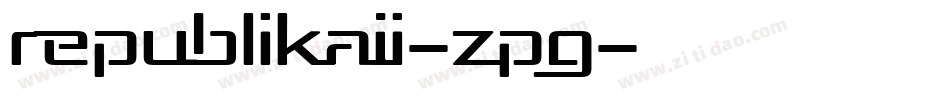 RepublikaIi-zpG字体转换