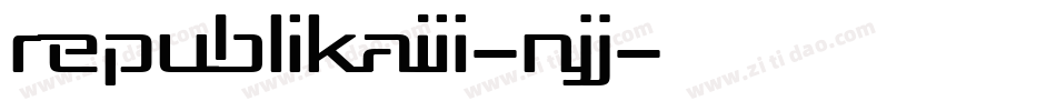 RepublikaIii-nJJ字体转换
