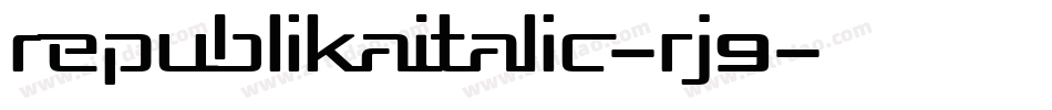RepublikaItalic-rJ9字体转换