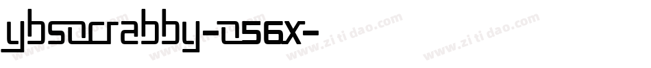 Ybsocrabby-o56x字体转换