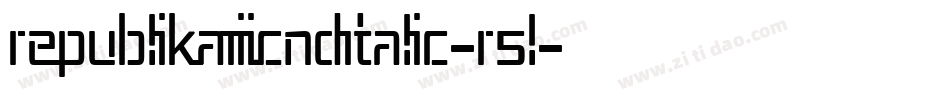 RepublikaIiiCndItalic-R5l字体转换