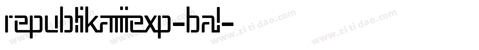 RepublikaIiiExp-BAl字体转换