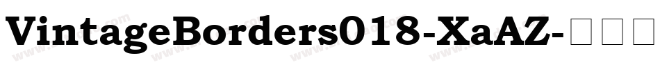 VintageBorders018-XaAZ字体转换