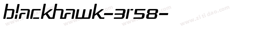 Blackhawk-3R58字体转换