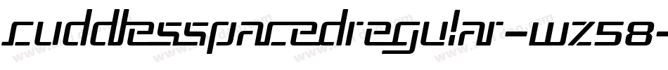 CUDDLESSPACEDRegular-wZ58字体转换