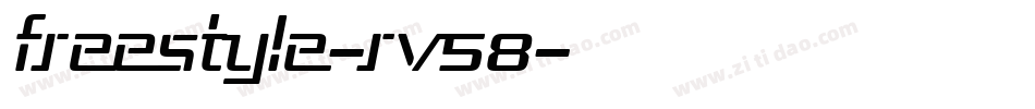 Freestyle-rv58字体转换