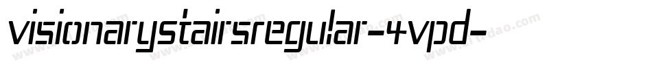 VisionaryStairsRegular-4VpD字体转换