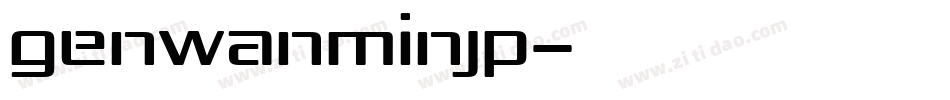 GenWanMinJP字体转换