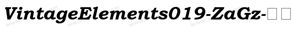 VintageElements019-ZaGz字体转换
