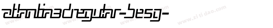 Atlantia3DRegular-BE5G字体转换