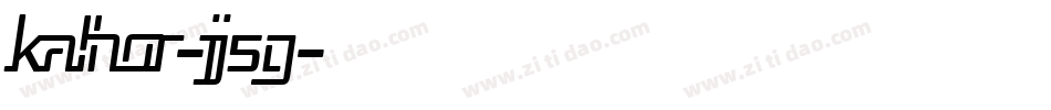 Kalhor-jj5G字体转换