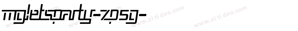 Mgletsparty-zp5G字体转换 Mgletsparty-zp5G字体转换