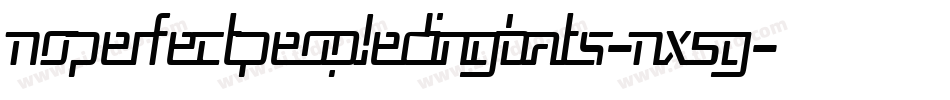 NoPerfectPeopleDingbats-nX5g字体转换
