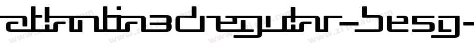 Atlantia3DRegular-BE5G字体转换