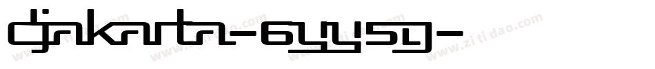 Djakarta-6YY5g字体转换