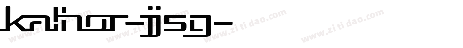 Kalhor-jj5G字体转换