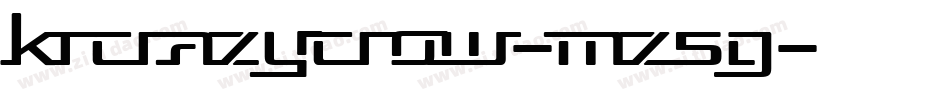 KrCrazyCrow-mZ5G字体转换