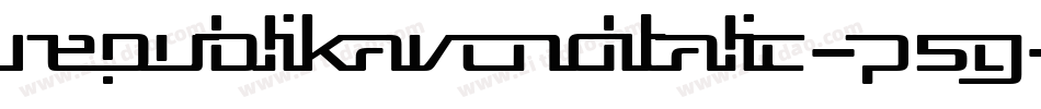 RepublikaVCndItalic-P5g字体转换