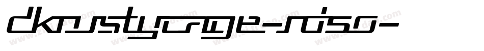 Dkrustycage-rd5O字体转换