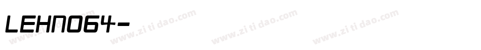 LEHN064字体转换