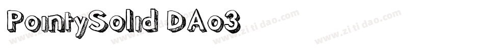 PointySolid-DAo3字体转换