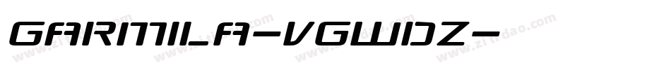 Garmila-VGWdZ字体转换