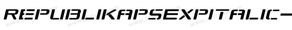 RepublikapsExpItalic-Wdz字体转换