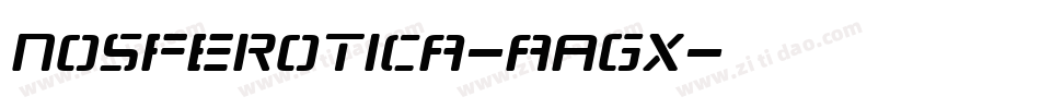 Nosferotica-aAgx字体转换