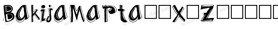 BakijaMarta-3X8z字体转换