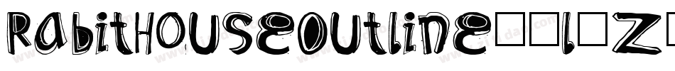 RabitHouseOutline-9l5Z字体转换