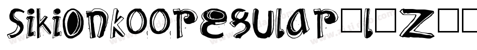 SikiOnKooregular-l5Z5字体转换