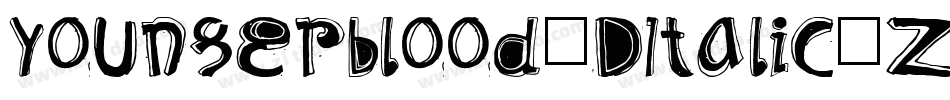 Youngerblood3DItalic-ZA8z字体转换 Youngerblood3DItalic-ZA8z字体转换