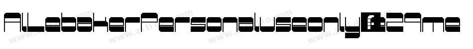 AlLebakerPersonaluseonly-eZ9me字体转换