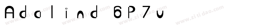 Adalind-6P7v字体转换