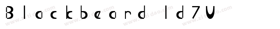 Blackbeard-ld7V字体转换